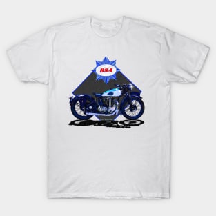 Legendary_BSA_Blue_Star_Motorcycle_ T-Shirt